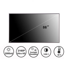 86寸2000亮度高亮液晶屏